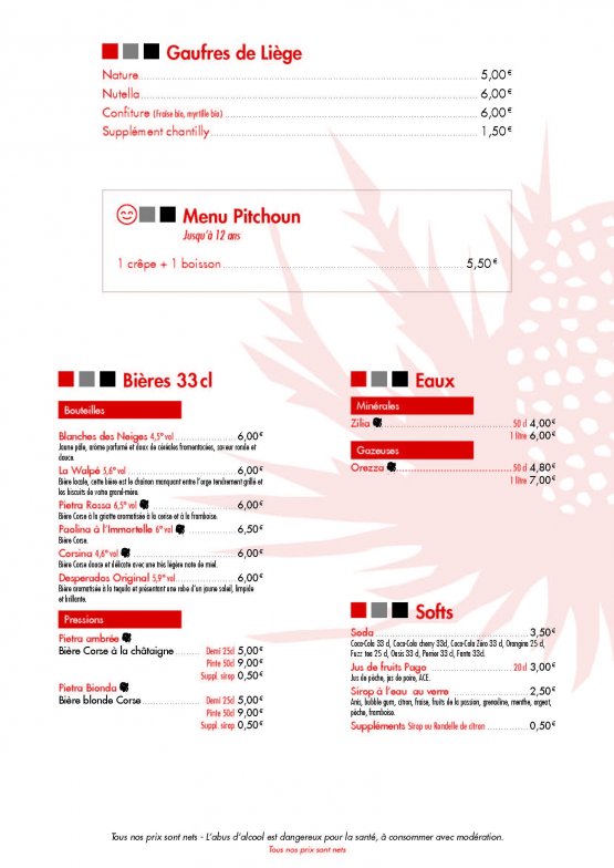 carte A Casa Nostra Risoul champagnes