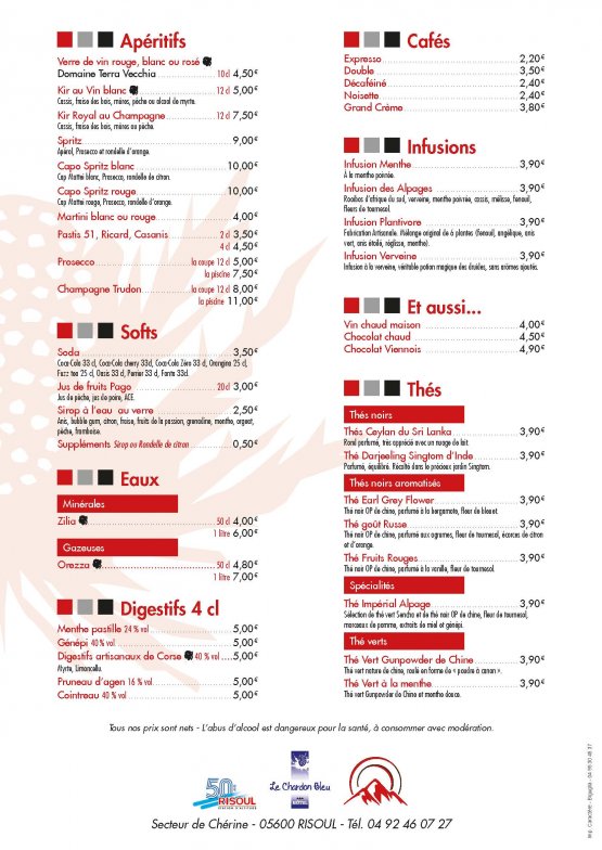 carte A Casa Nostra Risoul enfant