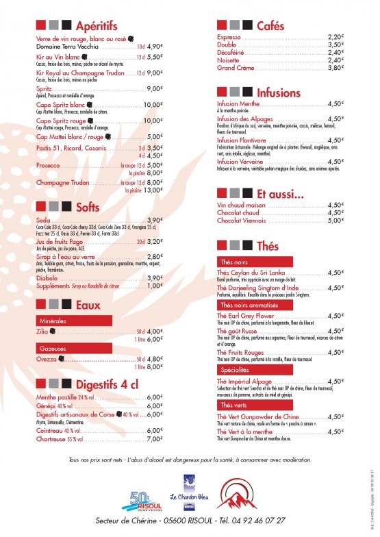 carte A Casa Nostra Risoul enfant